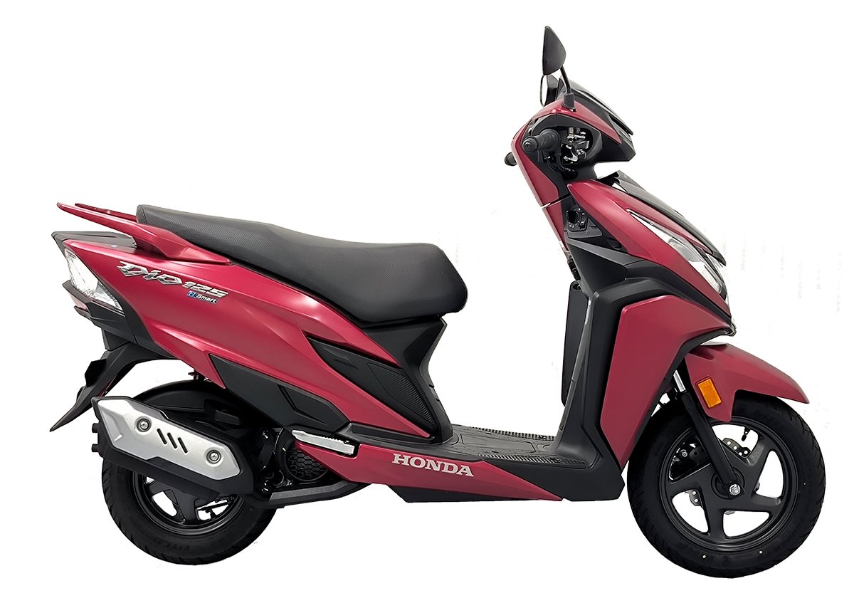 xe tay ga Dio 125 màu đỏ mận mờ