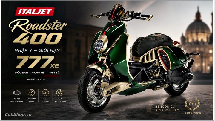 Italjet Roadster 400 nhập Ý - Giới hạn 777 xe